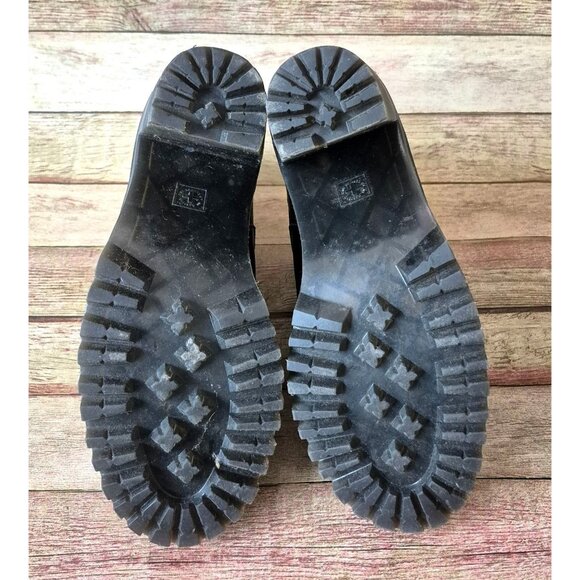 Dr Martens Hurston Black Leather Block Heel Chelsea Ankle Boots Size 9 MINT - Picture 10 of 12